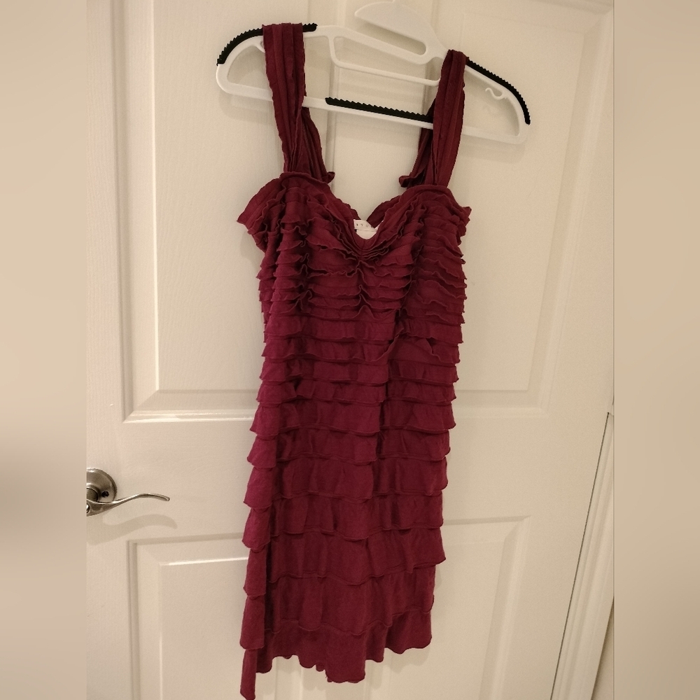 Studio M Purple Ruffle Dress - Picture 5 of 5
